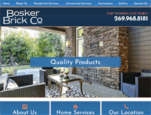 Tablet Screenshot of boskerbrick.com